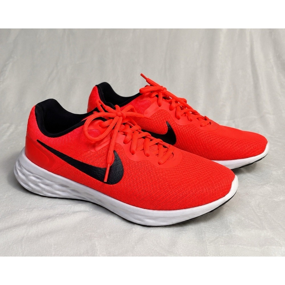 Nike Revolution 6 Women's Running Shoes Sz 10 Bright Crimson Black DD8475-601